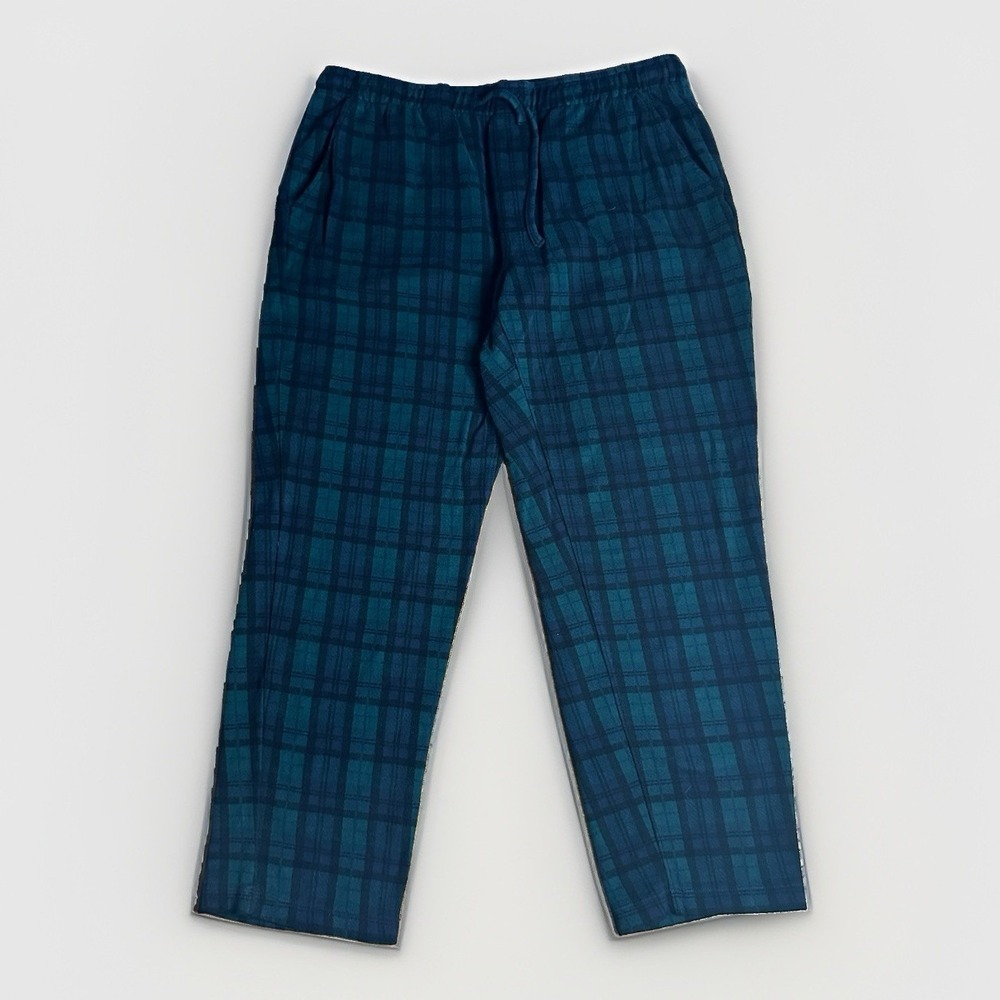 Faherty Legend Pajama Pants Mens XL Green/Blue Plaid 100% Organic Cotton